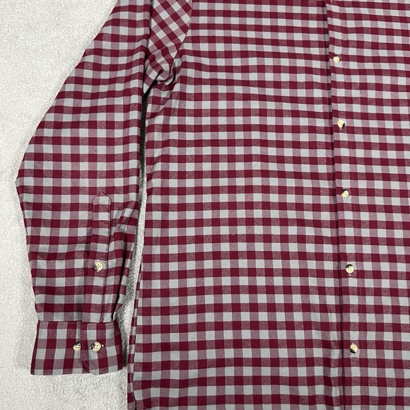 Mizzen Main Shirt Mens 2XL XXL Trim Fit Performance Long Sleeve Button Up Dress - Picture 5 of 11